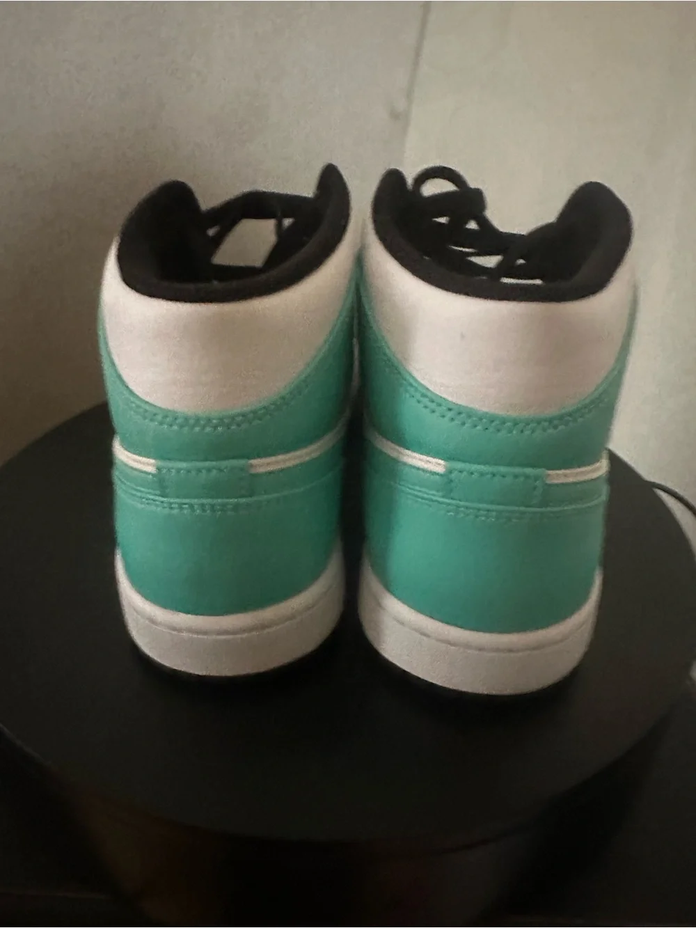Nike Air Jordan 1 Mid White/Aurora Green/Black Sneakers - Men’s Size 8.5